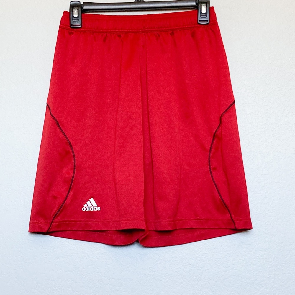 Adidas red basketball shorts